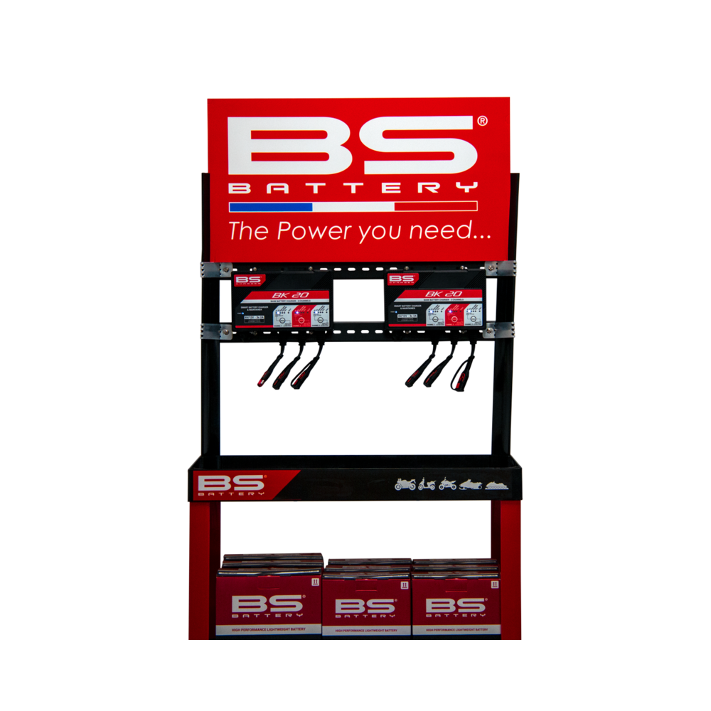 Kit présentoir BS BATTERY + un chargeur BK20