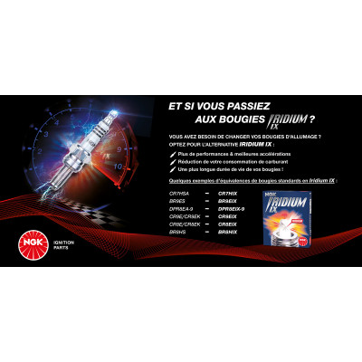 Présentoir NGK bougies Iridium
