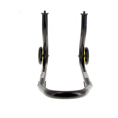 Béquille avant BIHR Home Track fixe noir mat roues jaune