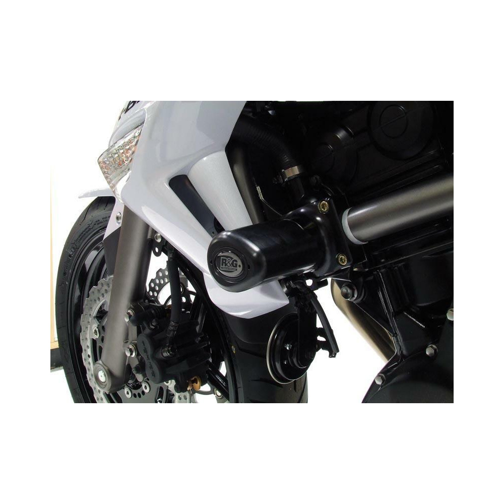 Tampons de protection R&G RACING Aero noir Kawasaki ER-6 N