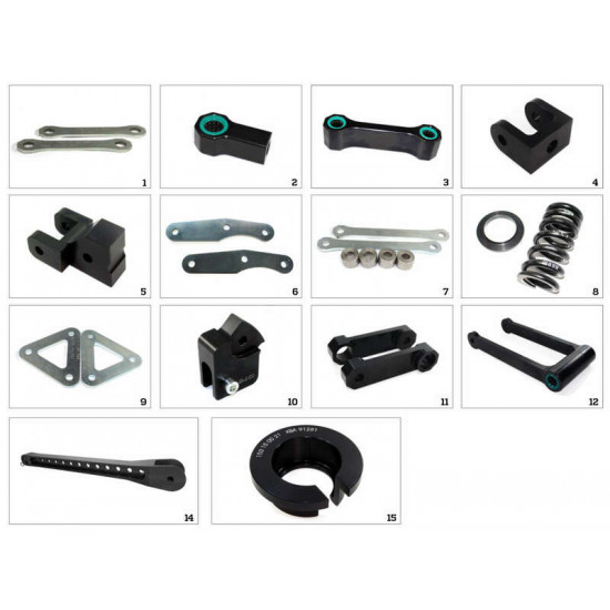 Kit de rabaissement de selle TECNIUM construction 3 - Yamaha MT-07