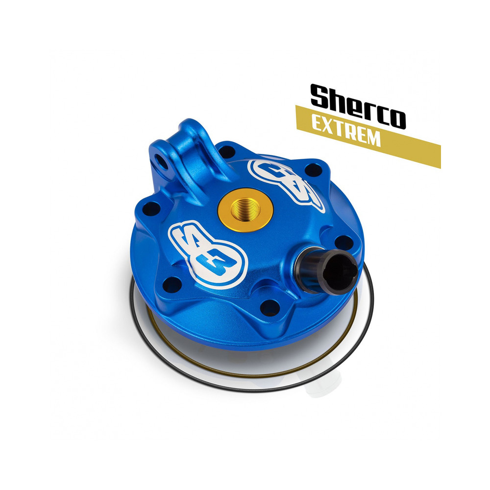 Kit culasse et insert S3 Extreme Enduro basse compression bleu Sherco