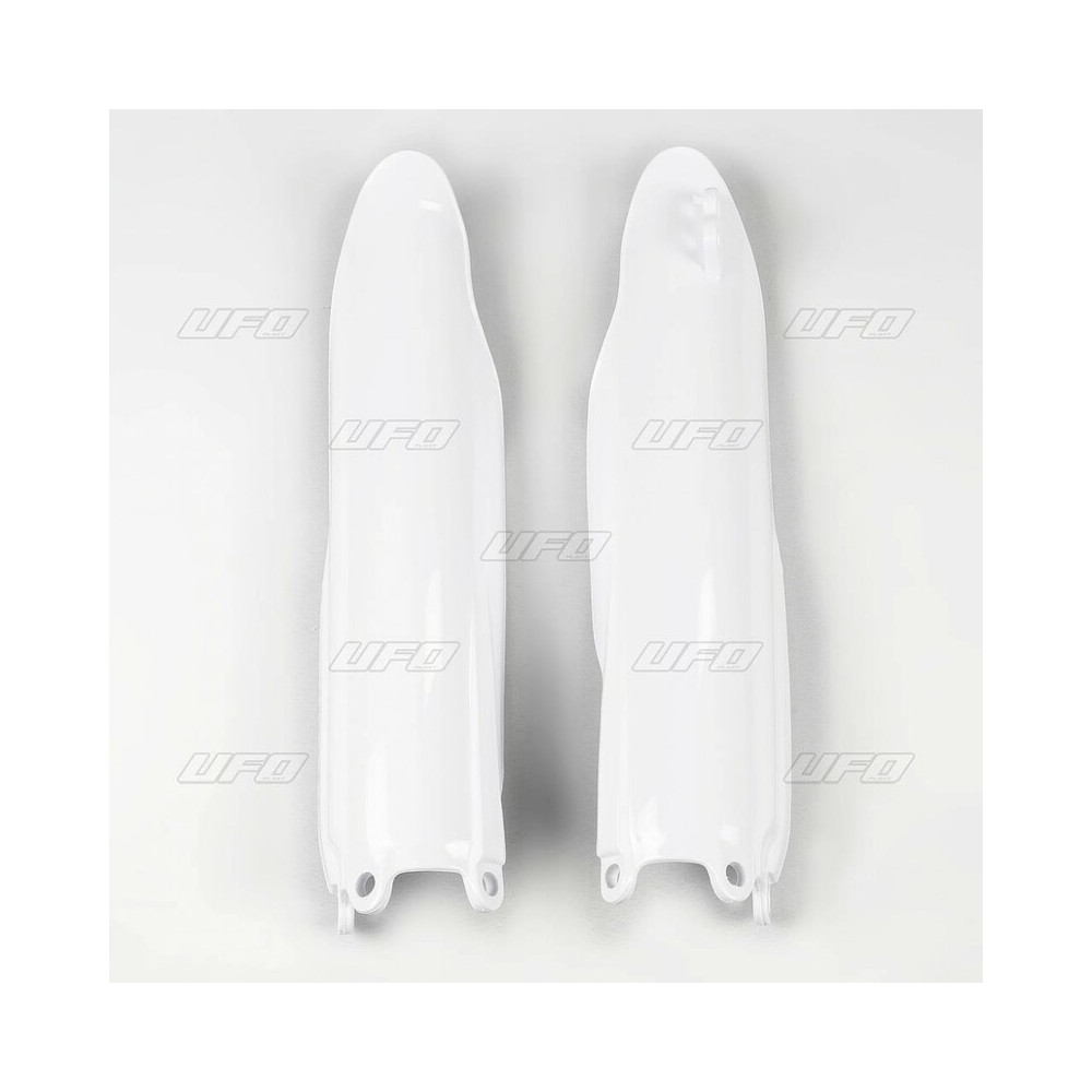 Protections de fourche UFO blanc Yamaha