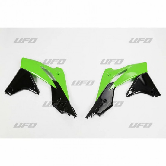 Ouïes de radiateur UFO couleur origine 2013 vert/noir Kawasaki KX250F