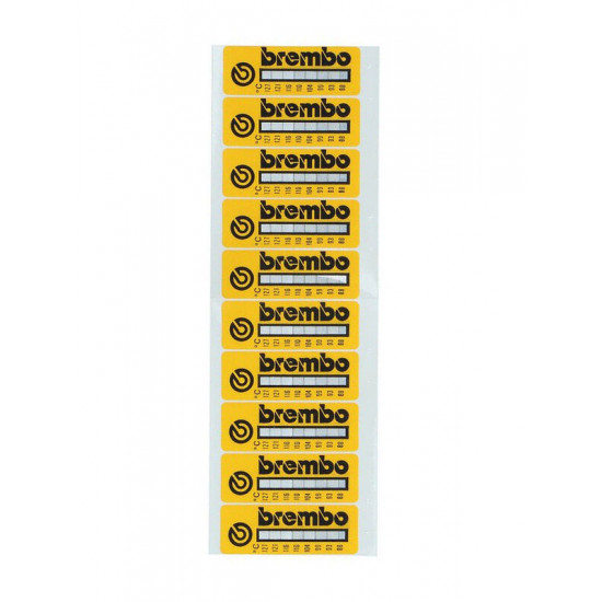 Pièce détachée BREMBO UPGRADE Sticker Température 132°-210 - X10