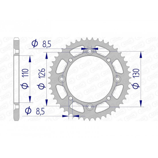 Couronne AFAM aluminium 17107420