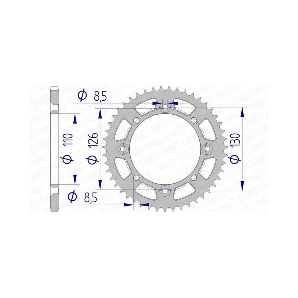 Couronne AFAM aluminium 17107420