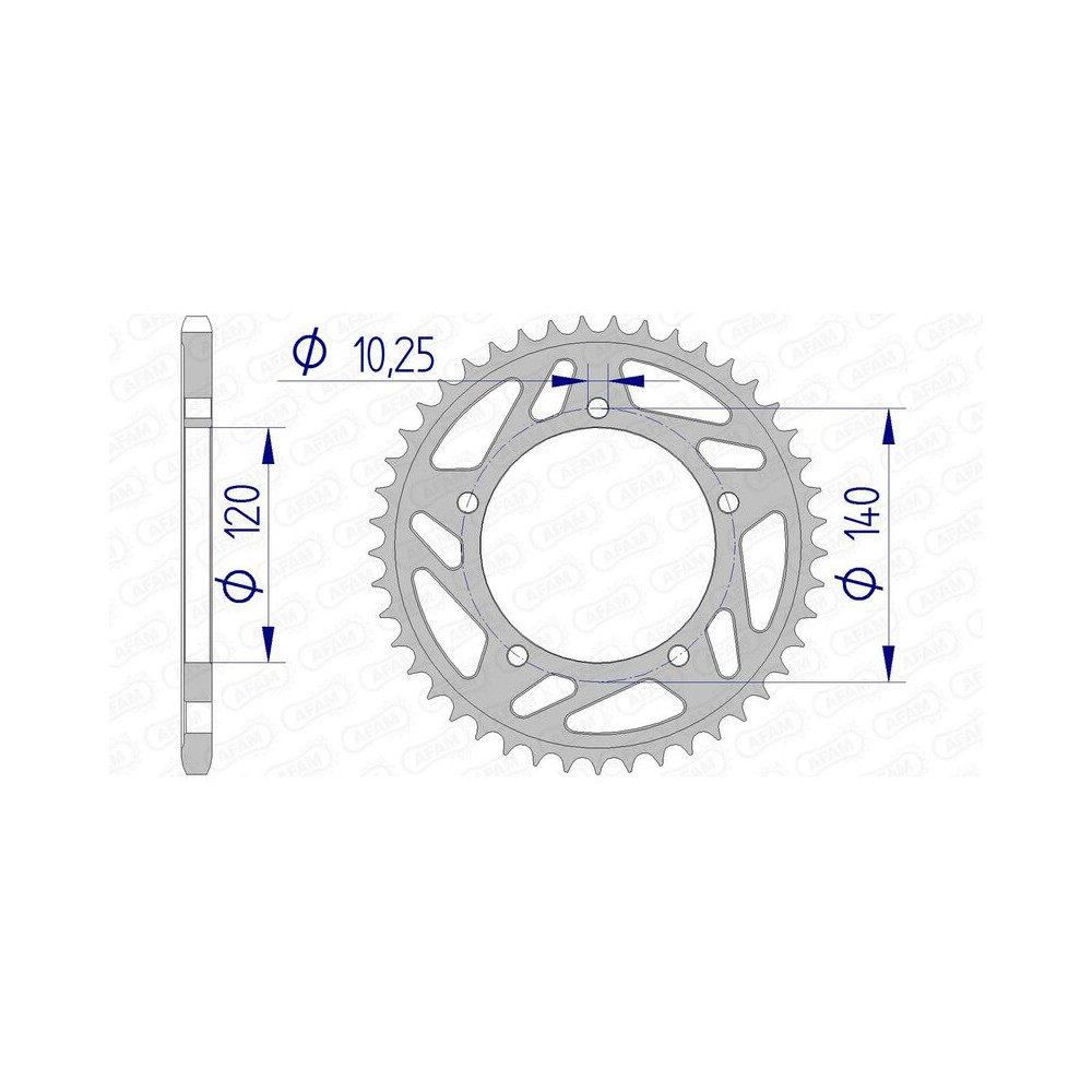 Couronne AFAM aluminium 15605 - 520