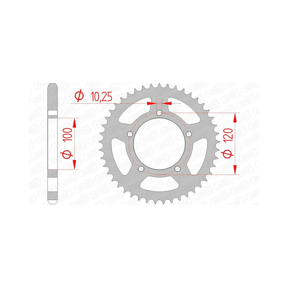 Couronne AFAM acier standard 35800 - 525