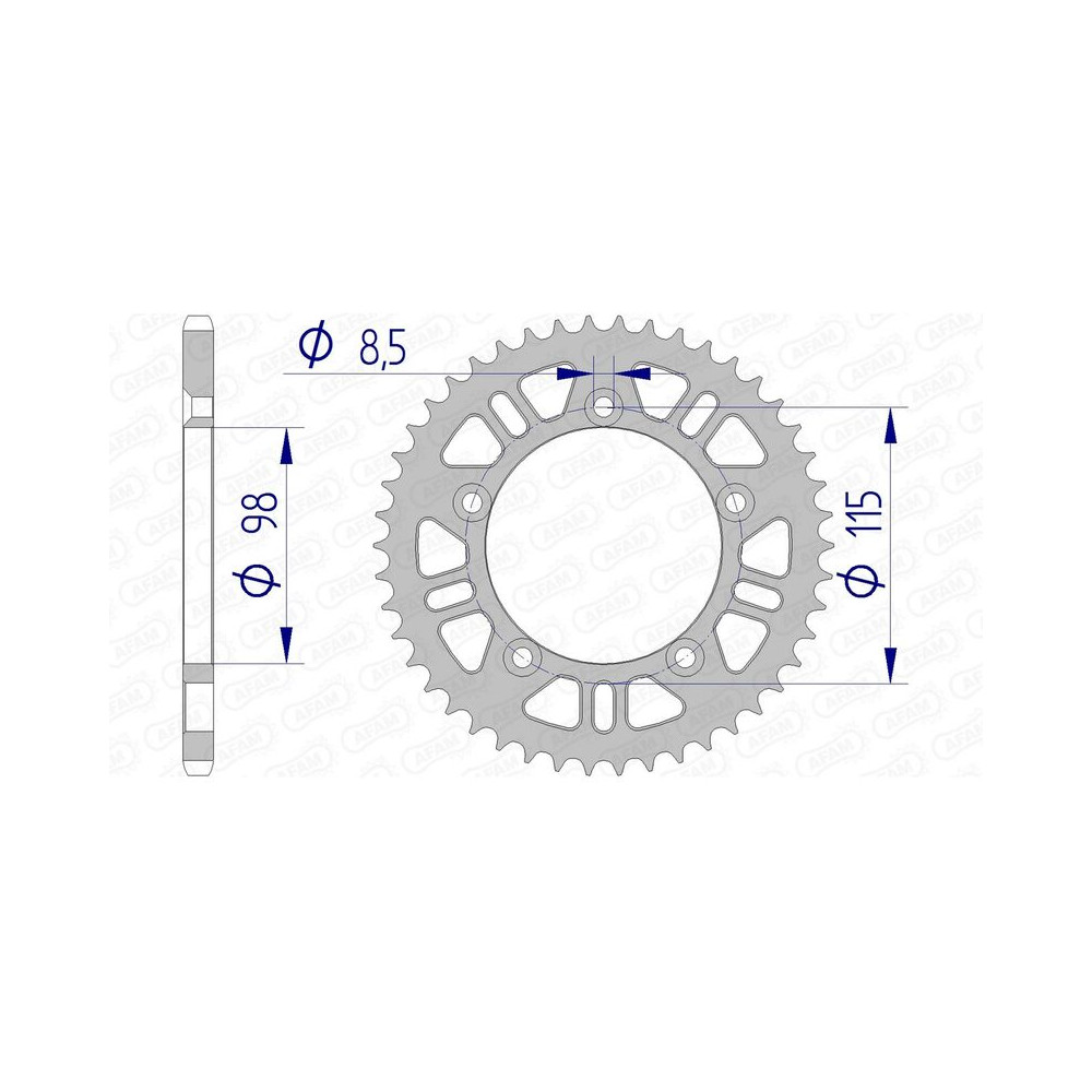 Couronne AFAM aluminium 72101 - 420