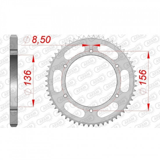 Couronne AFAM acier standard 53104