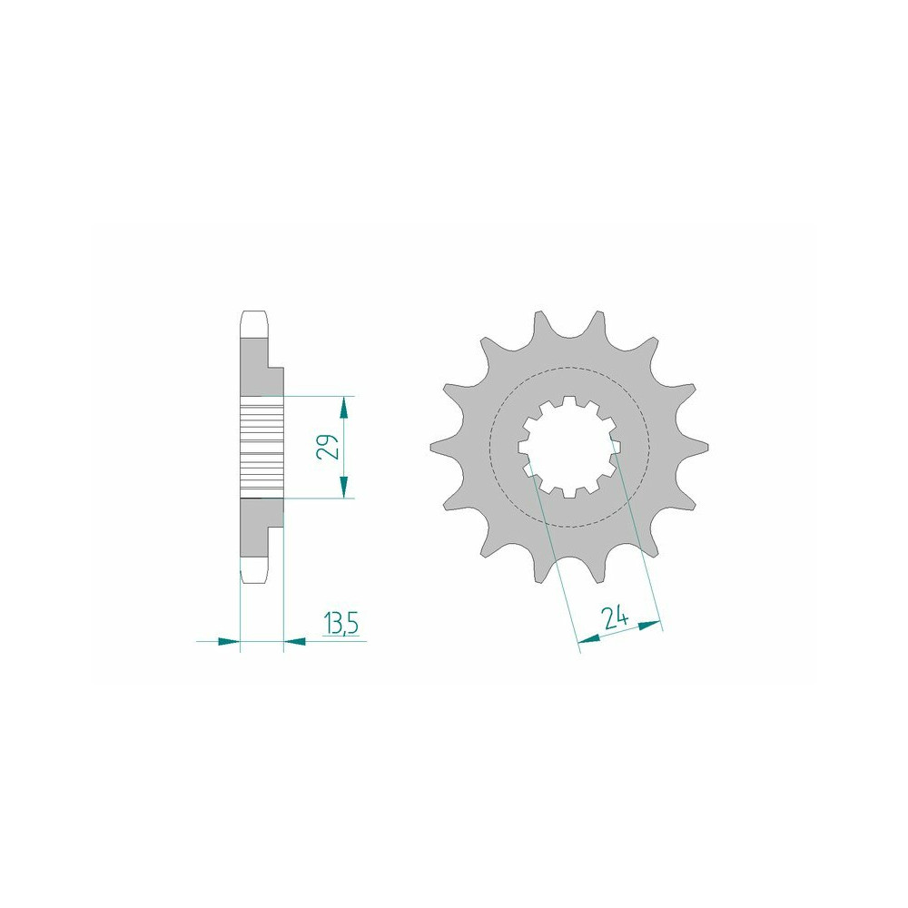 Pignon AFAM acier standard 24900 - 530