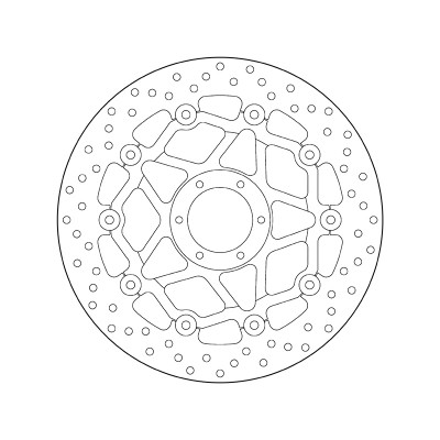 Disque de frein BREMBO Série Oro Flottant - 78B40898