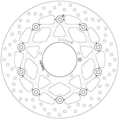 Disque de frein BREMBO Oro flottant - 78B408B7