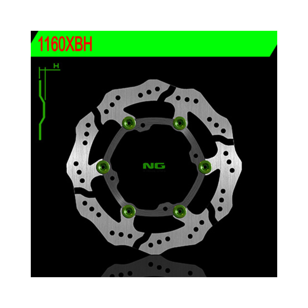 Disque de frein NG BRAKES pétale flottant - 1160XBH
