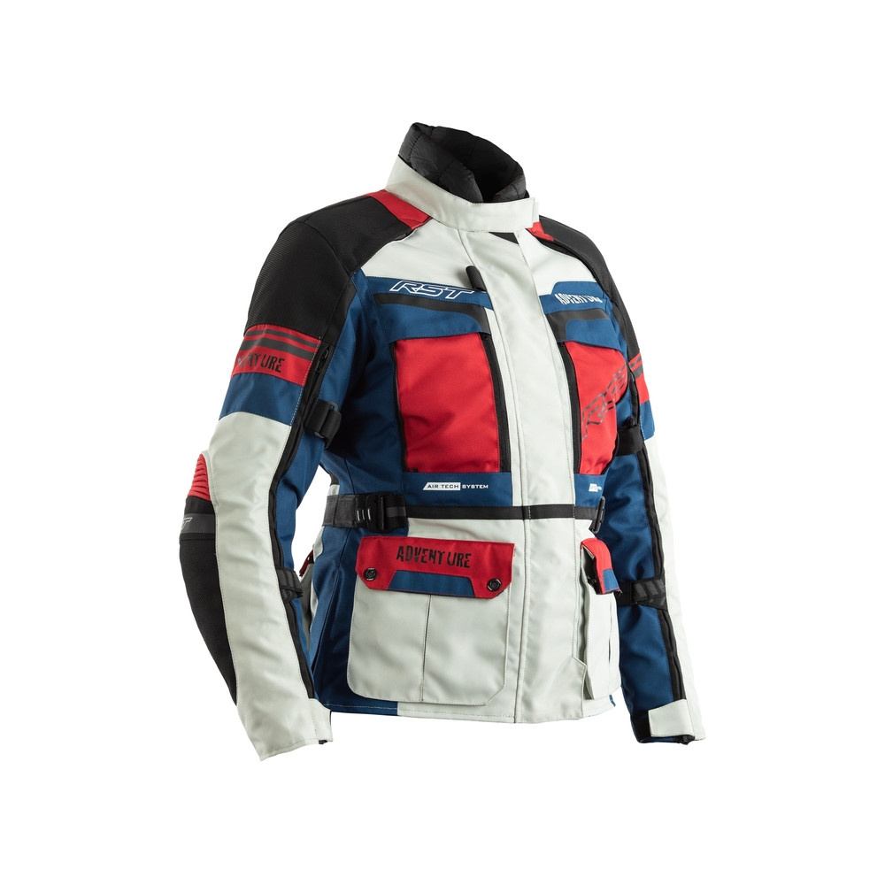 Veste RST Adventure femme textile - Ice/bleu/rouge taille XL