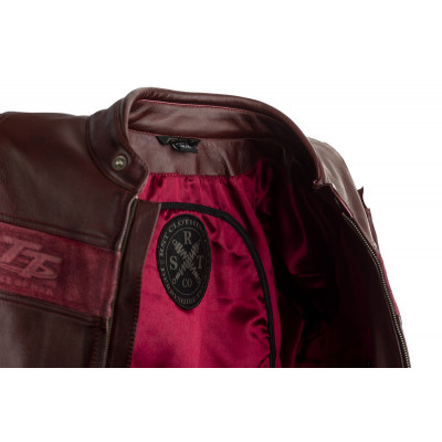 Blouson RST IOM TT Brandish cuir - rouge taille 2XL