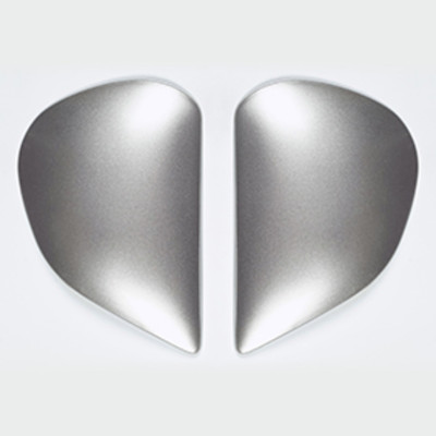 Plaques pivot ARAI Super AdSis J (LRS) Aluminium Silver pour casques RX-7 GP/Viper/Astro-Light/Chaser-V/Chaser-V PRO/Axces II