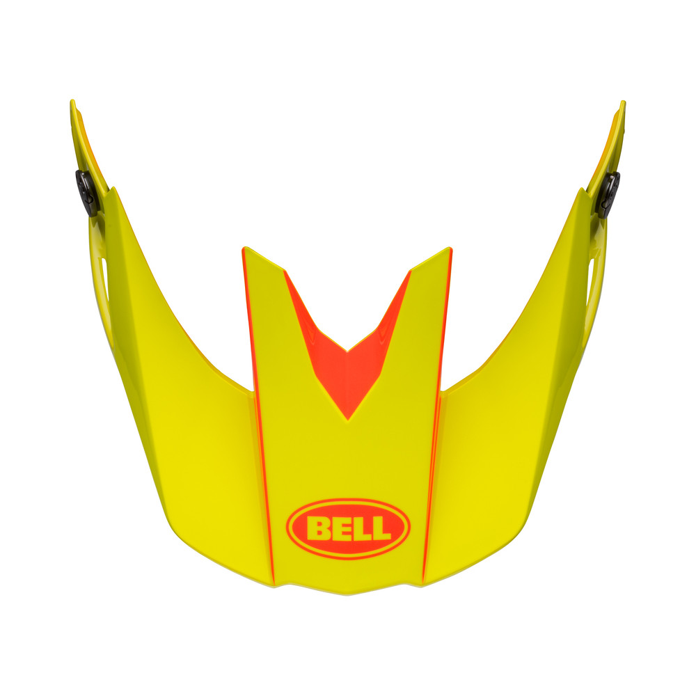 Kit visière et ventilation de bouche BELL Moto-10 - Mirage Hi-Viz Yellow/orange