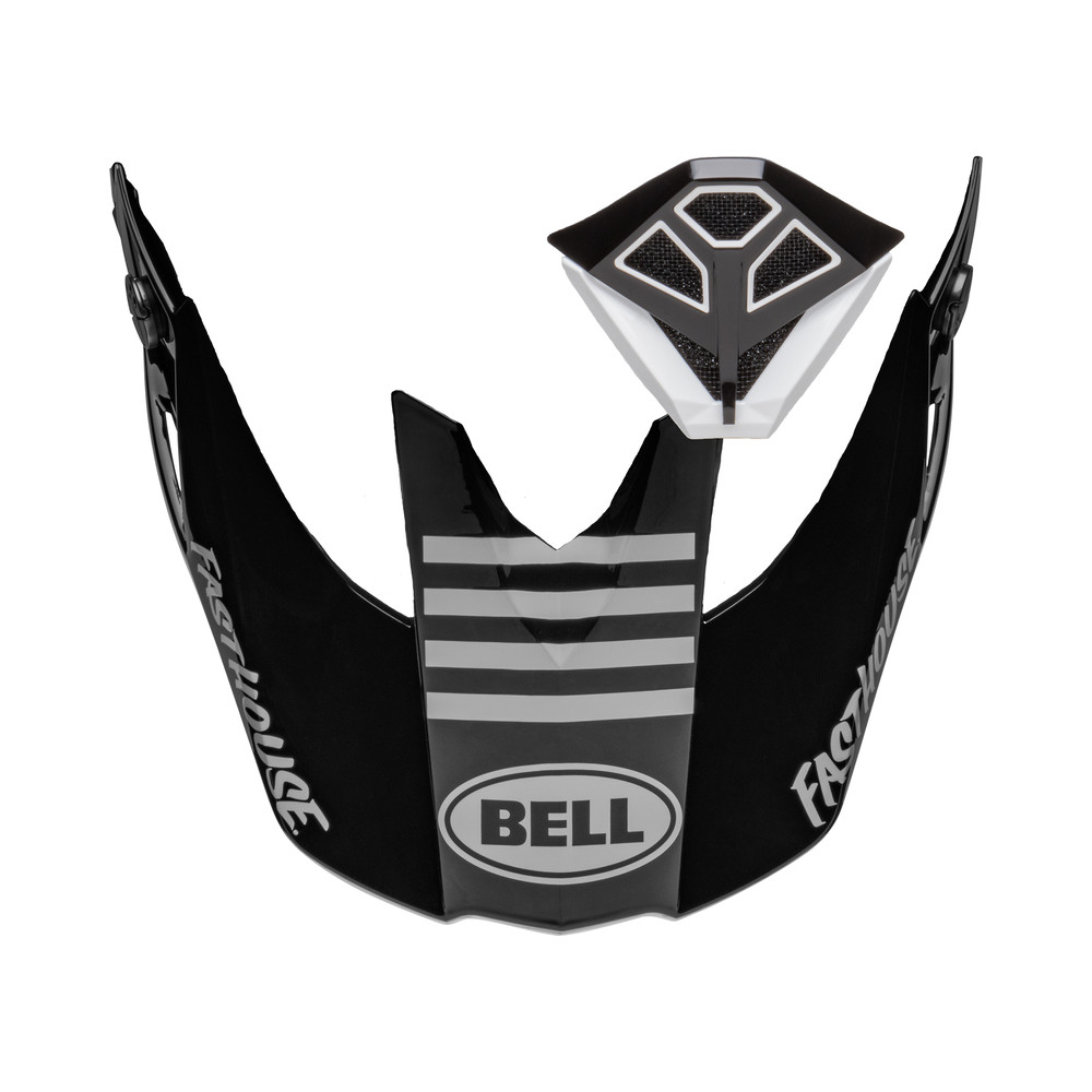 Kit visière et ventilation de bouche BELL Moto-10 - FH DID 2022 Black