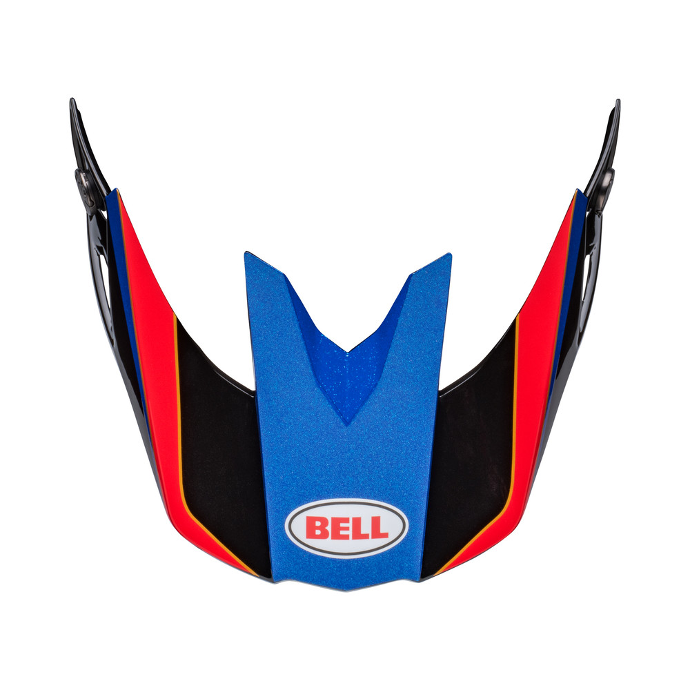 Kit visière et ventilation de bouche BELL Moto-10 - Paulin Replica noir/bleu