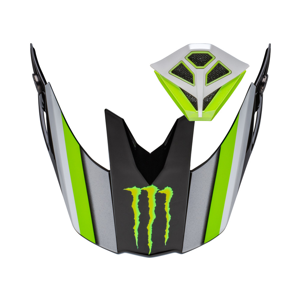 Kit visière et ventilation de bouche BELL Moto-10 - Pro Circuit noir/vert