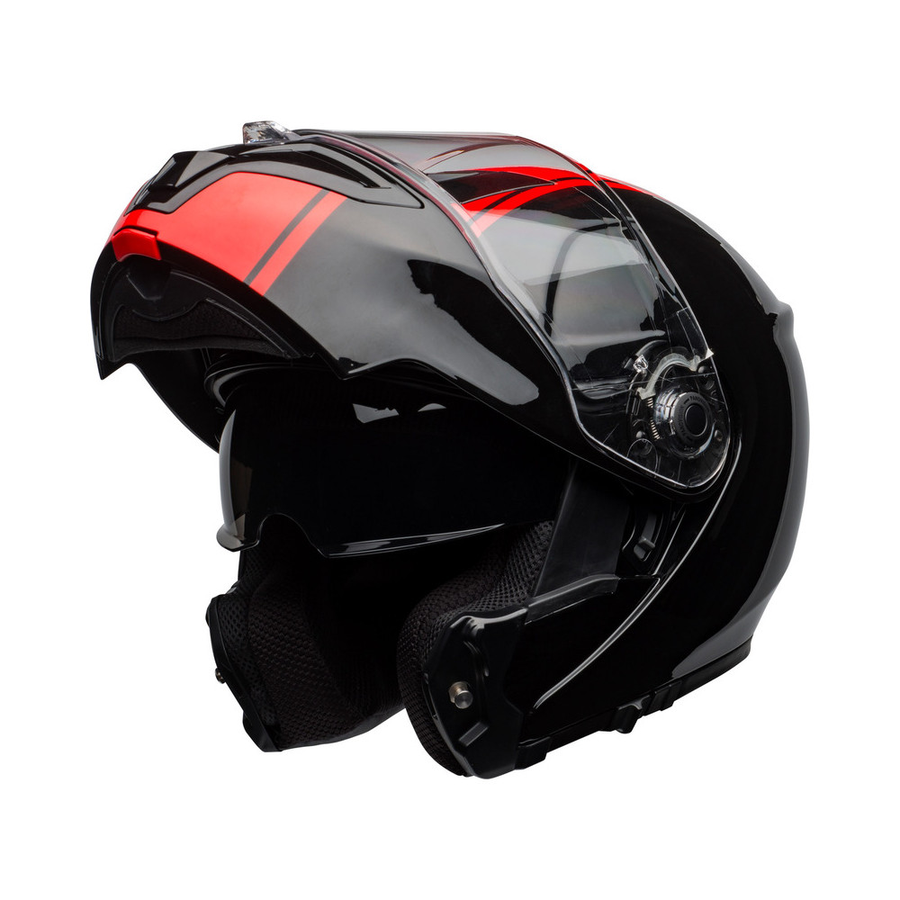 Casque BELL SRT Modular Ribbon Gloss Black/Red taille XS