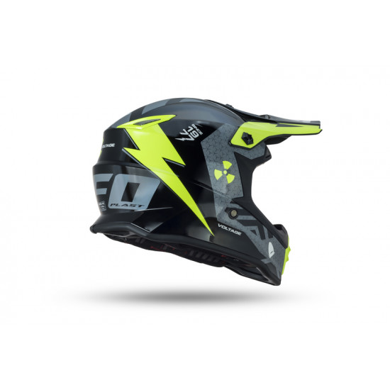 Casque UFO Voltage noir/jaune fluo taille S