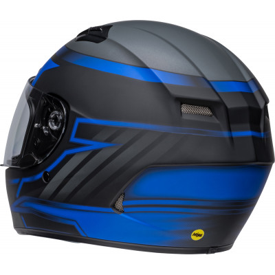 Casque BELL Qualifier DLX - Raiser Noir Mat/Bleu