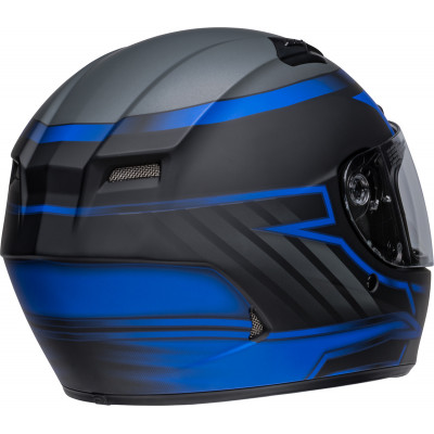 Casque BELL Qualifier DLX - Raiser Noir Mat/Bleu