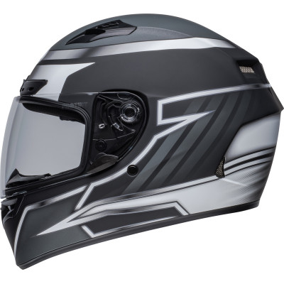 Casque BELL Qualifier DLX - Raiser Noir Mat/Blanc