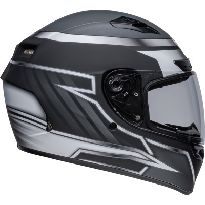 Casque BELL Qualifier DLX - Raiser Noir Mat/Blanc
