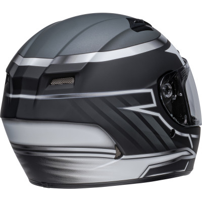 Casque BELL Qualifier DLX - Raiser Noir Mat/Blanc