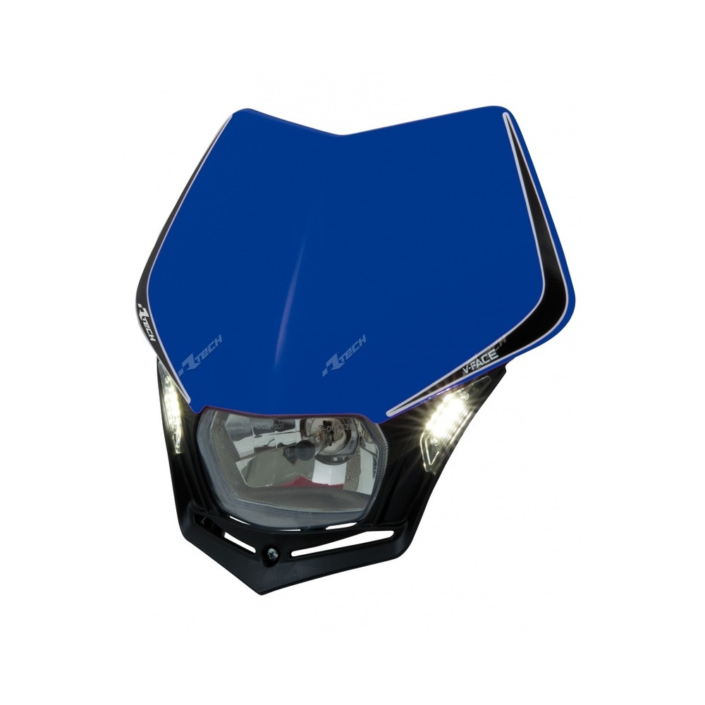 Plaque phare RACETECH V-Face Led bleu
