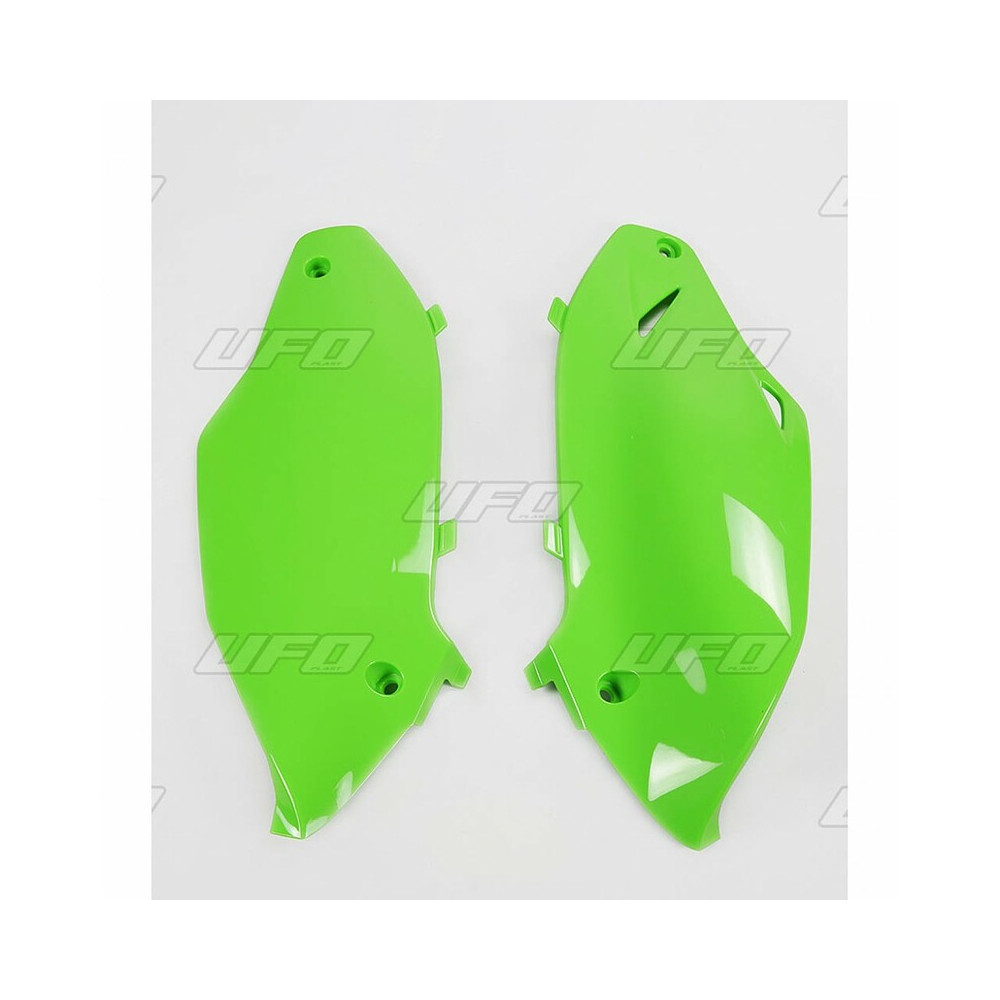 Plaques latérales UFO vert KX Kawasaki KX250F/450F