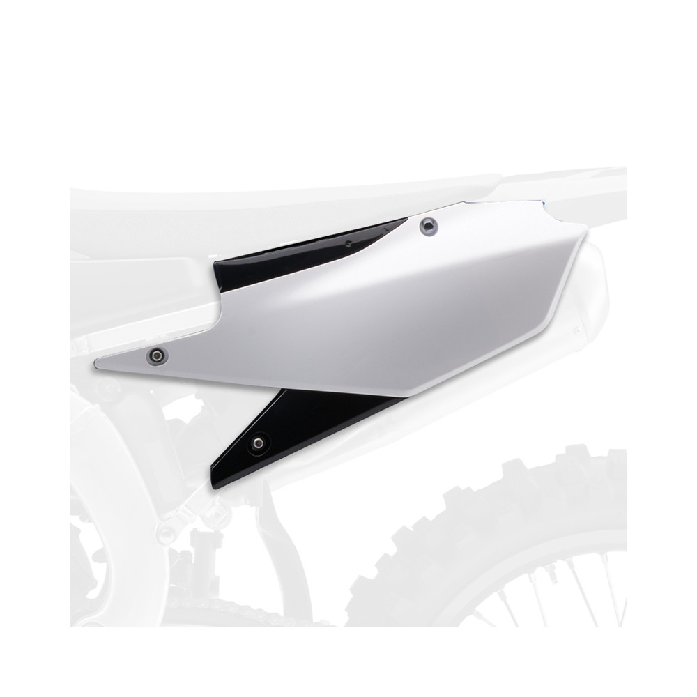 Plaques latérales POLISPORT couleur origine (2018) blanc/noir Yamaha YZ450F