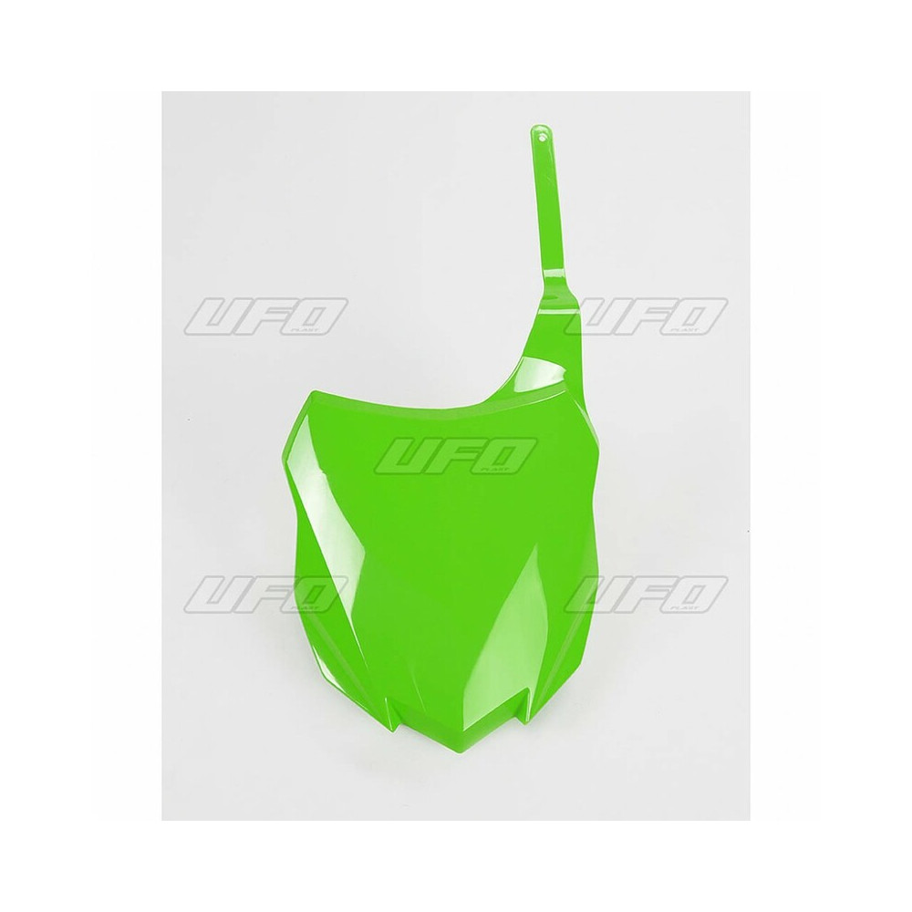 Plaque numéro frontale UFO vert Kawasaki KX250F/450F