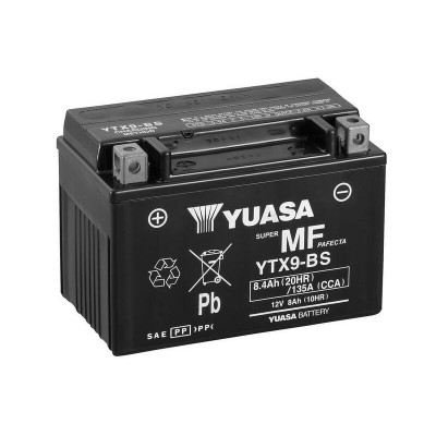 Batterie YUASA Sans entretien avec pack acide - YTX9-BS