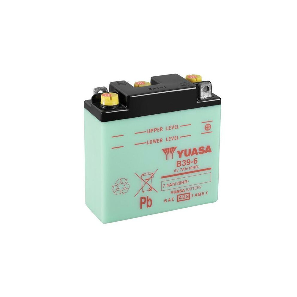 Batterie YUASA conventionnelle sans pack acide - B39-6