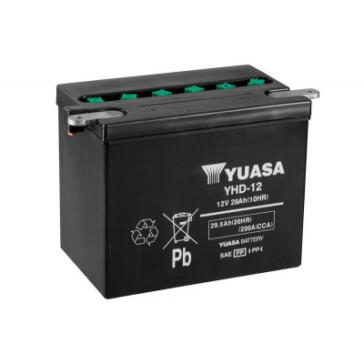 Batterie YUASA conventionnelle sans pack acide - YHD-12