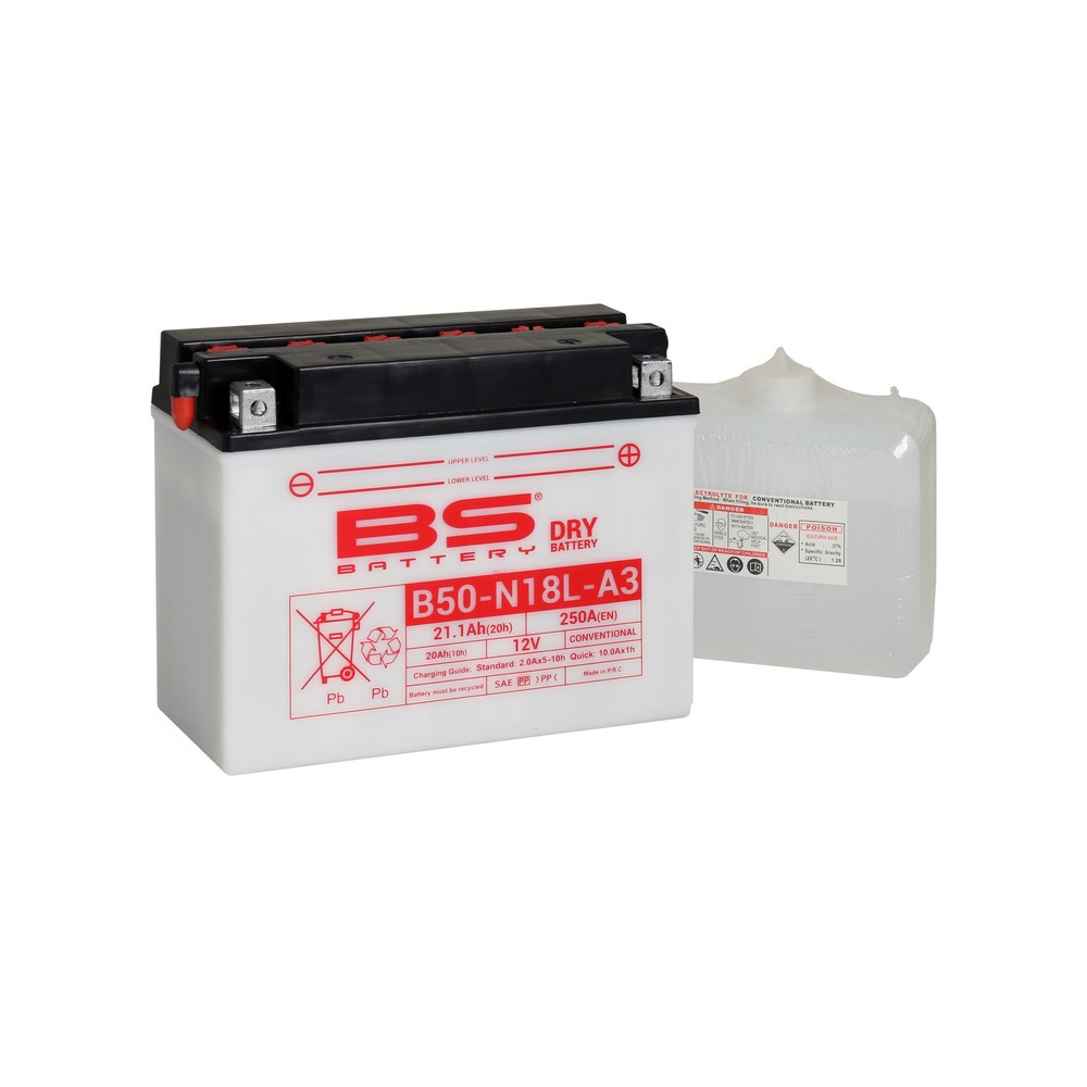 Batterie BS BATTERY Haute-performance avec pack acide - B50-N18L-A3