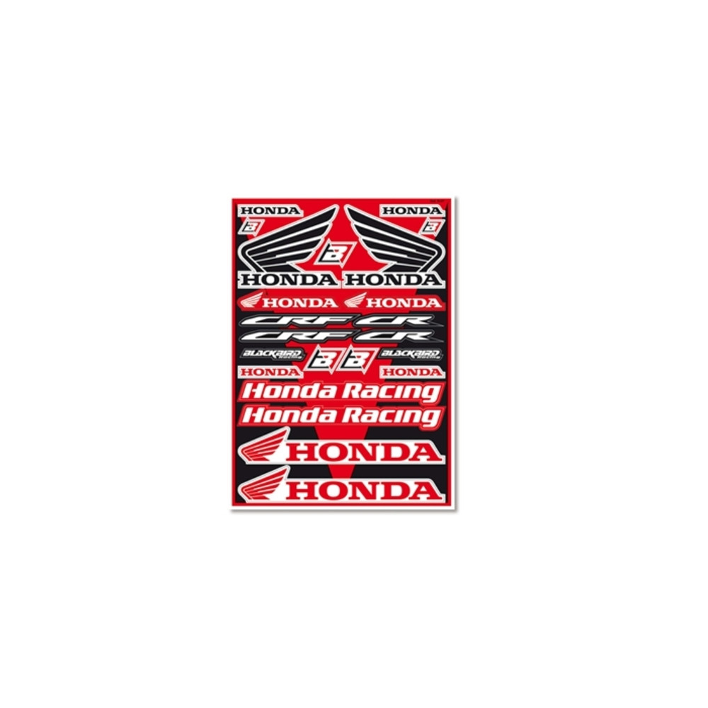 Planche de stickers BLACKBIRD Honda