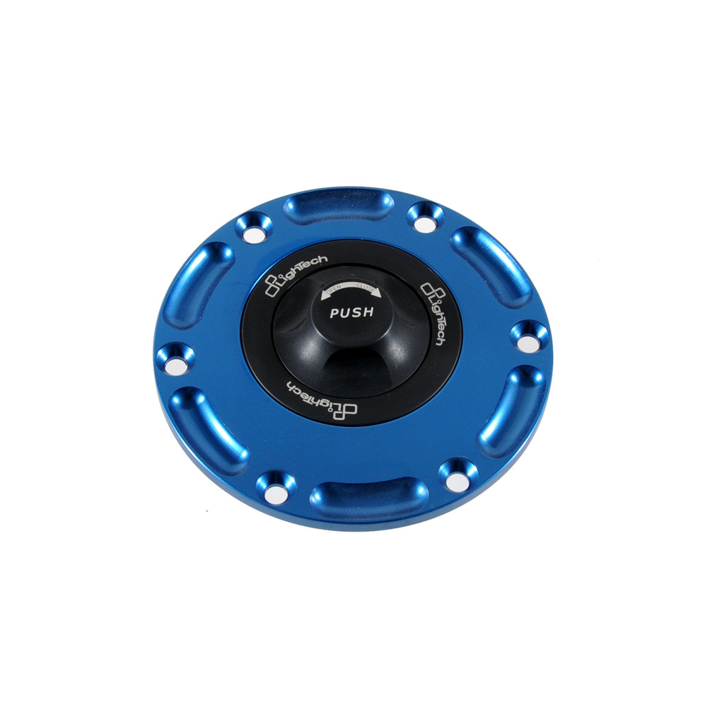 Bouchon de réservoir LIGHTECH noir/cobalt 1/4 tour