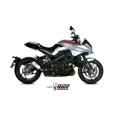 Silencieux MIVV MK3 inox/casquette inox Suzuki GSX-S1000