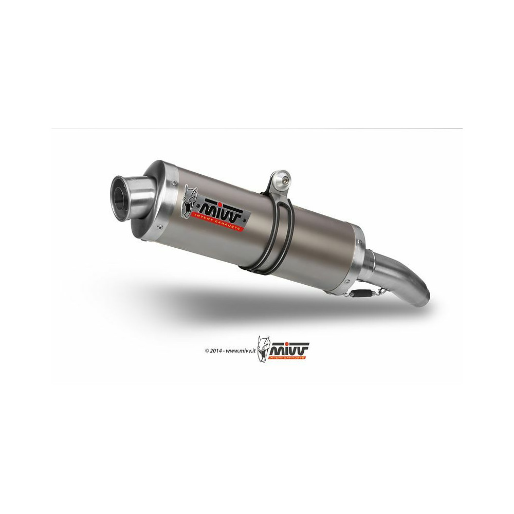 Silencieux double MIVV Oval Classic inox Yamaha TDM900