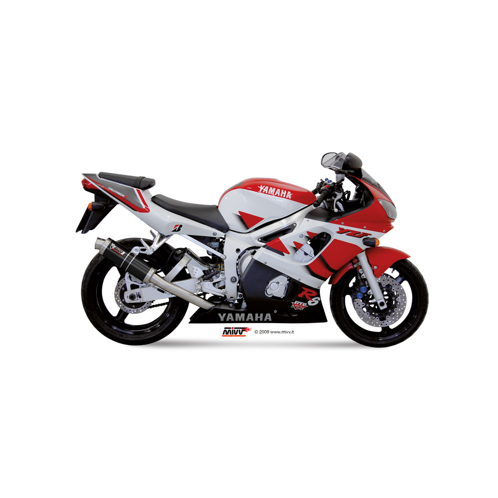 Silencieux MIVV GP Black inox noir Yamaha YZF R6