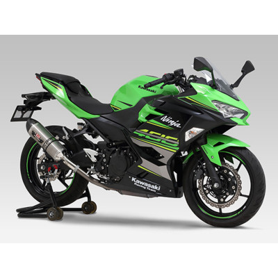 Silencieux YOSHIMURA R-77S inox/casquette carbone Kawasaki Ninja 400