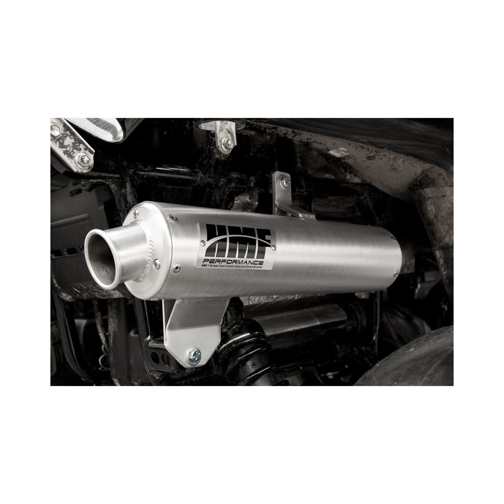 Silencieux HMF Performance Series inox brossé/inox -  Suzuki King Quad 700